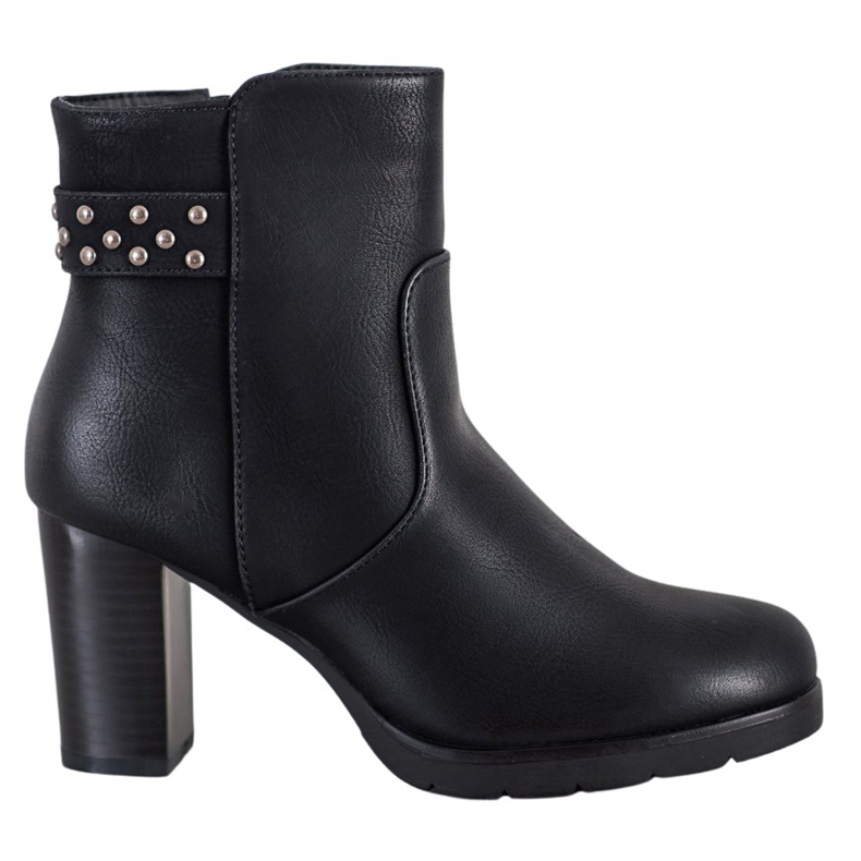 J. Star Botas Pretas Com Cinto Decorativo preto