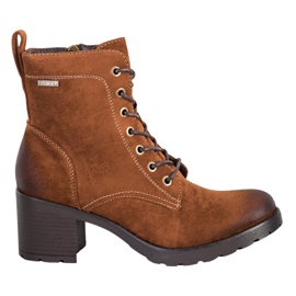 Botas de camurça VINCEZA castanho
