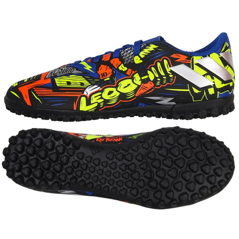 Chuteiras Adidas Nemeziz Messi 19.4 Tf Jr EH0602 azul marinho, multicolorido multicolorido