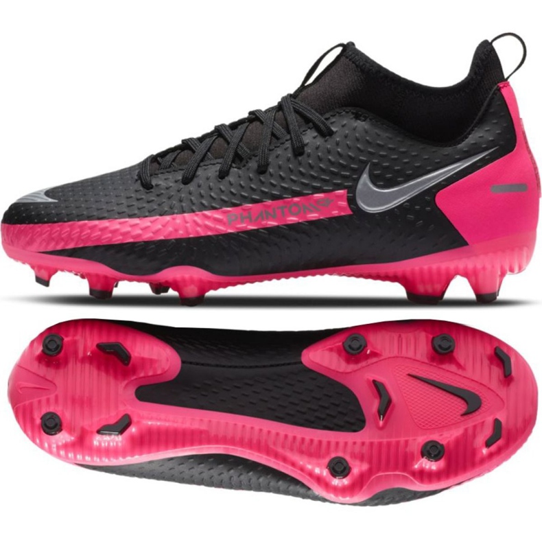 Chuteiras Nike Phantom Gt Academy Df FG / MG Jr CW6694-006 multicolorido preto
