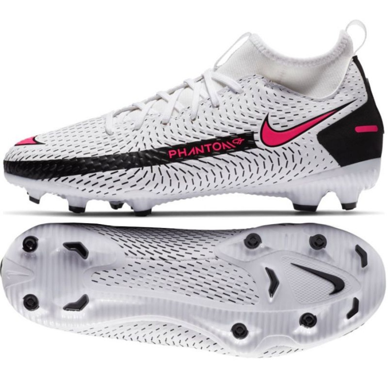 Chuteiras Nike Phantom Gt Academy Df FG / MG Jr CW6694-160 multicolorido branco