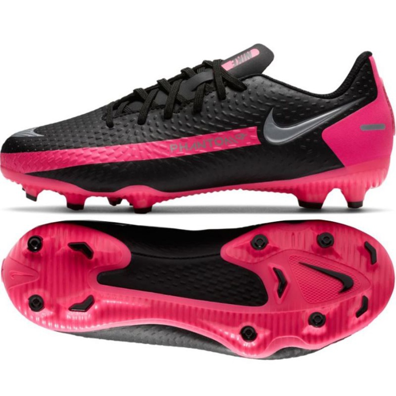 Chuteiras Nike Jr Phantom Gt Academy FG / MG Jr CK8476-006 preto preto