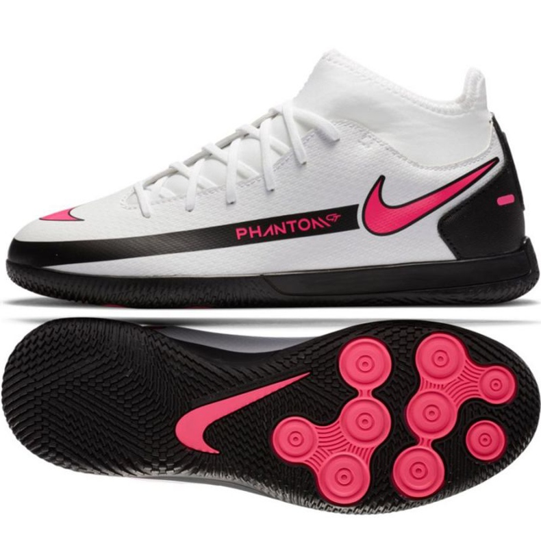 Chuteiras Nike Phantom Gt Club Df Ic Jr CW6728-160 multicolorido branco Chuteiras Nike Phantom Gt Club Df Ic Jr CW6728-160 multicolorido branco