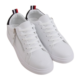 Tênis feminino branco KK-206 WHITE / BLACK