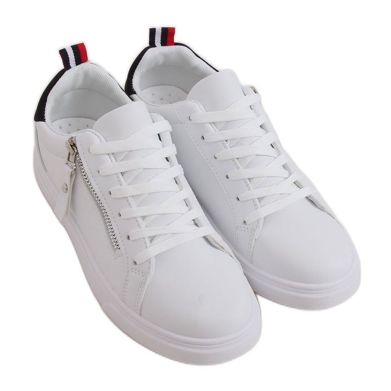 Tênis feminino branco KK-206 WHITE / BLACK