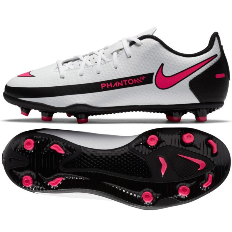 Chuteiras Nike Phantom Gt Club FG / MG Jr CK8479-160 multicolorido branco
