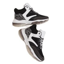 Tênis cano alto preto 2000-C06 preto