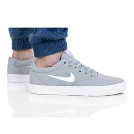 Sapata Nike Sb Charge Cnvs M CD6279-003 branco cinza Sapata Nike Sb Charge Cnvs M CD6279-003 branco cinza