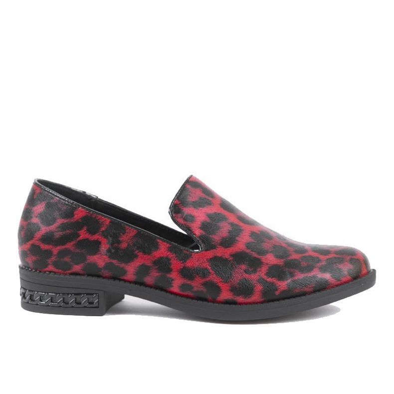 Sapatos femininos vermelhos C18-6527 preto