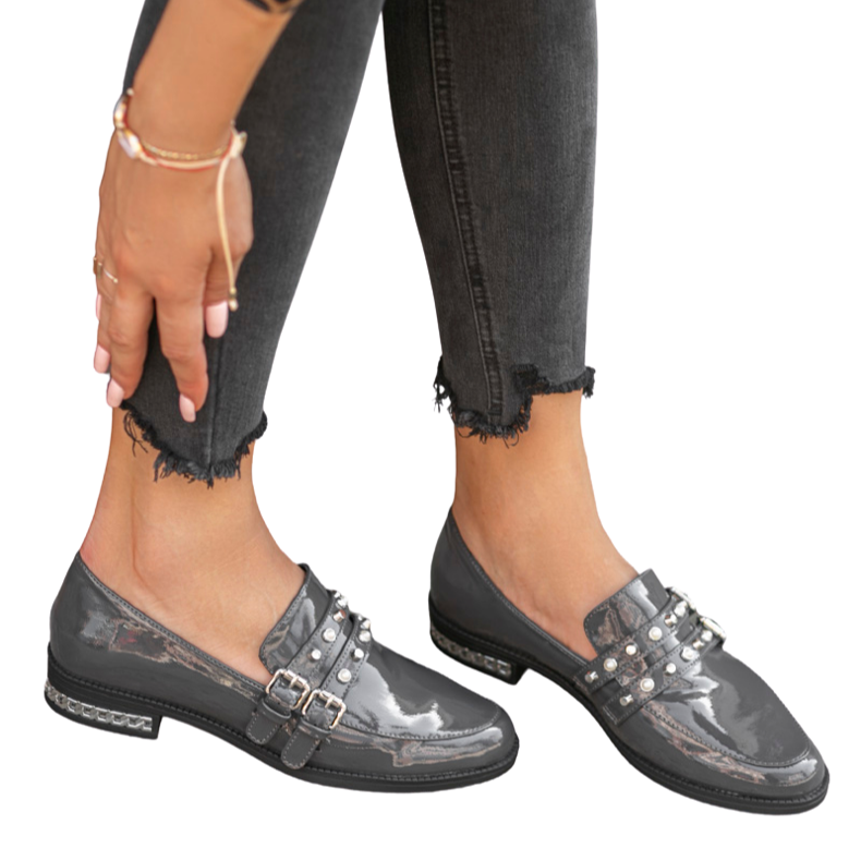 Sapatos femininos cinza C18-6252-2