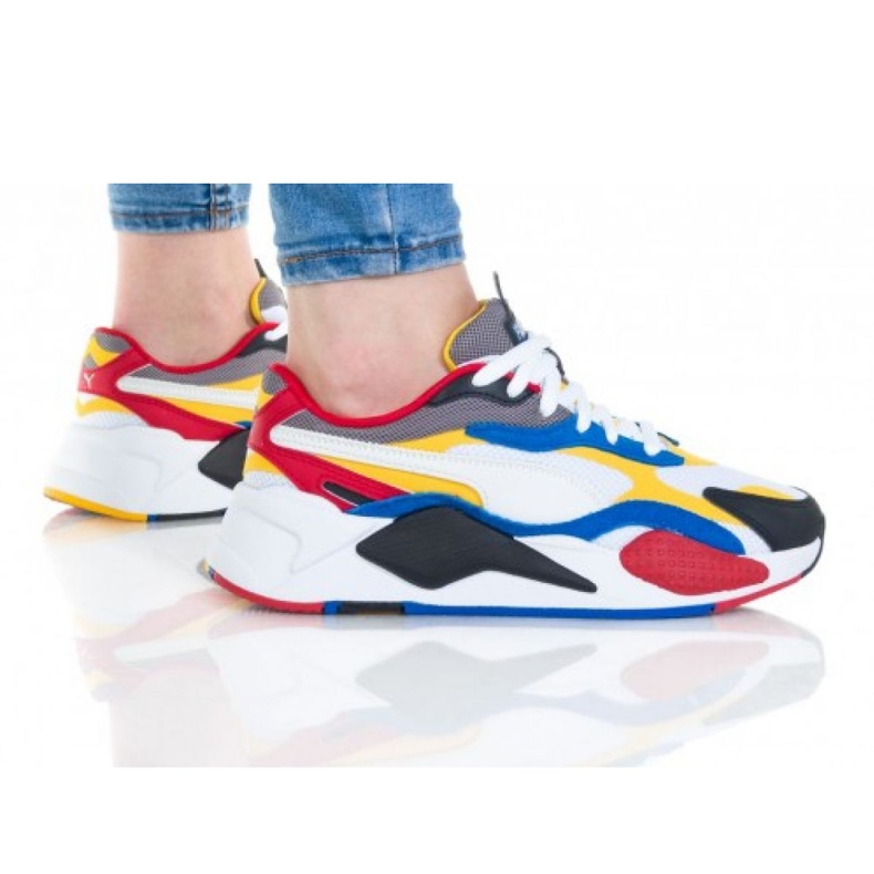Puma RS-X3 Puzzle Jr 372357 04 preto multicolorido