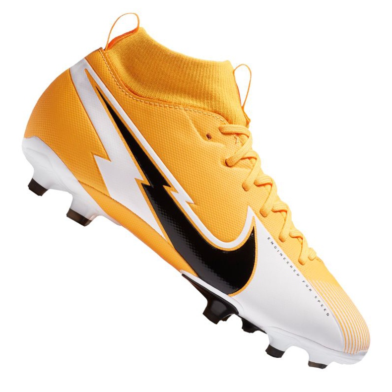 Chuteiras Nike Superfly 7 Academy Mg Jr AT8120-801 multicolorido laranjas e tintos Chuteiras Nike Superfly 7 Academy Mg Jr AT8120-801 multicolorido laranjas e tintos