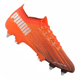 Chuteiras Puma Ultra 1.1 Mx Sg M 106076-01 multicolorido laranjas e vermelhos