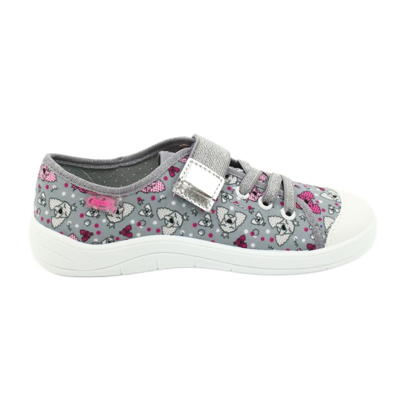 Calçados infantis Befado 251Y150 cinza multicolorido