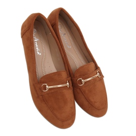 Mocassins camelo feminino 88-385 Camel castanho