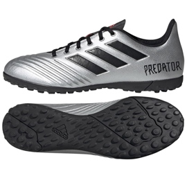 Chuteiras Adidas Predator 19.4 Tf M F35634 prata