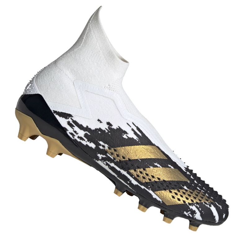 Chuteiras Adidas Predator 20+ Ag M FW9761 cinza / prata, branco, preto, dourado branco