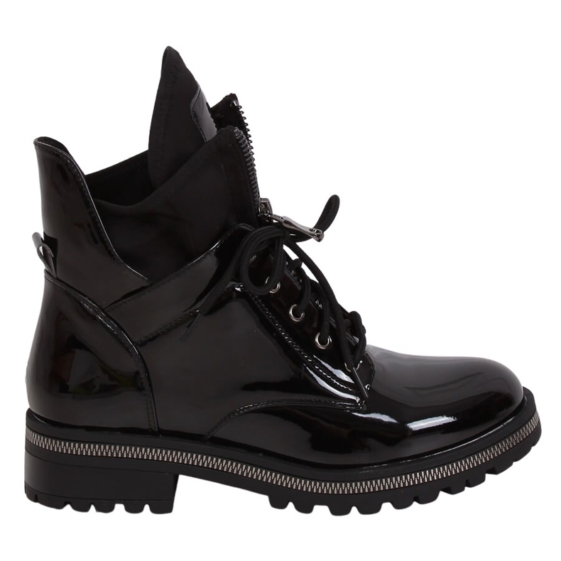 Botas lacadas pretas NC1083 pretas preto