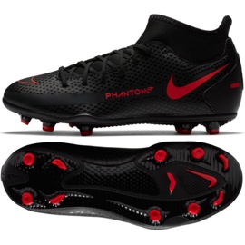 Chuteiras Nike Phantom Gt Club Df FG / MG Jr CW6727-060 preto multicolorido