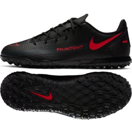 Chuteiras Nike Phantom Gt Club Tf Jr CK8483-060 preto multicolorido