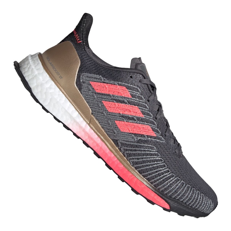 Tênis de corrida adidas Solar Boost St 19 M FW7811 cinza