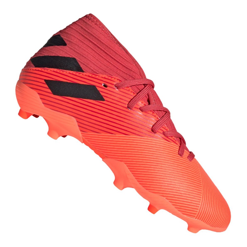 As chuteiras adidas Nemeziz 19.3 Fg Jr EH0492 vermelho vermelho