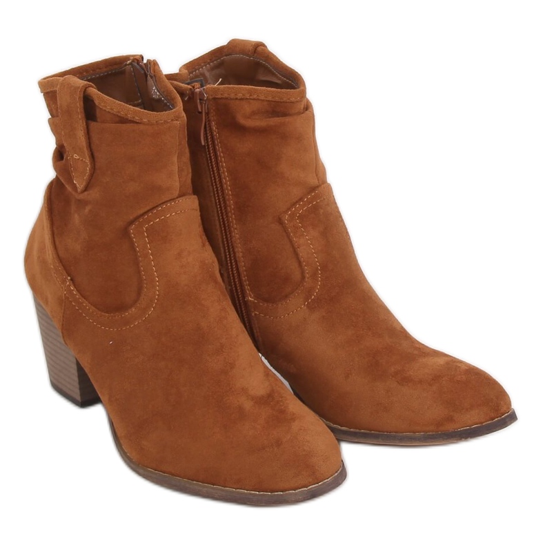 Botas Camel 100-986B0-2 Camel de salto alto castanho
