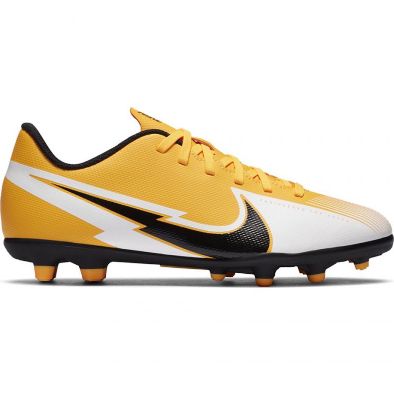 Chuteiras Nike Mercurial Vapor 13 Club FG / MG Jr AT8161 801 amarelo amarelo