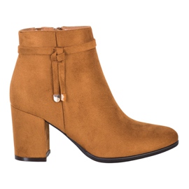 Botas elegantes VINCEZA marrom