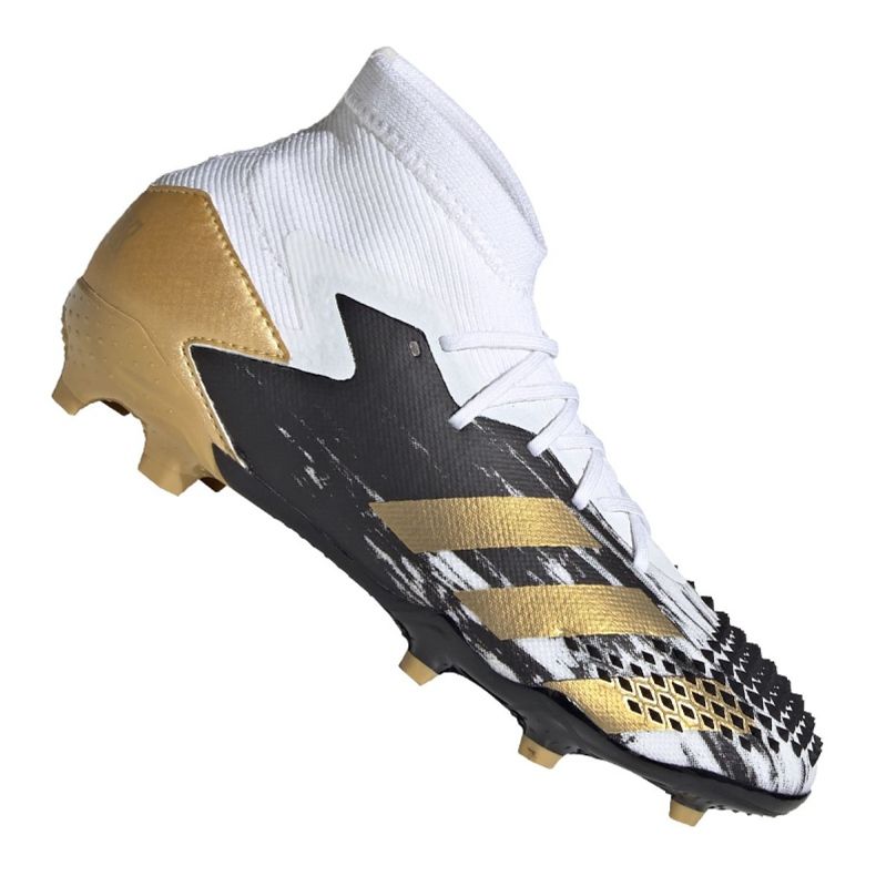 Chuteiras Adidas Predator 20.1 Fg Jr FW9208 preto, branco, preto, dourado branco
