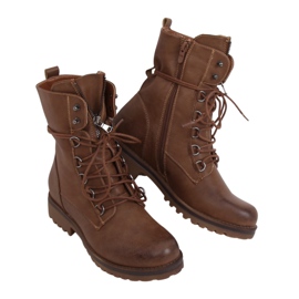 Botas marrons militares de trabalho BZ66017-KB Khaki marrom cáqui