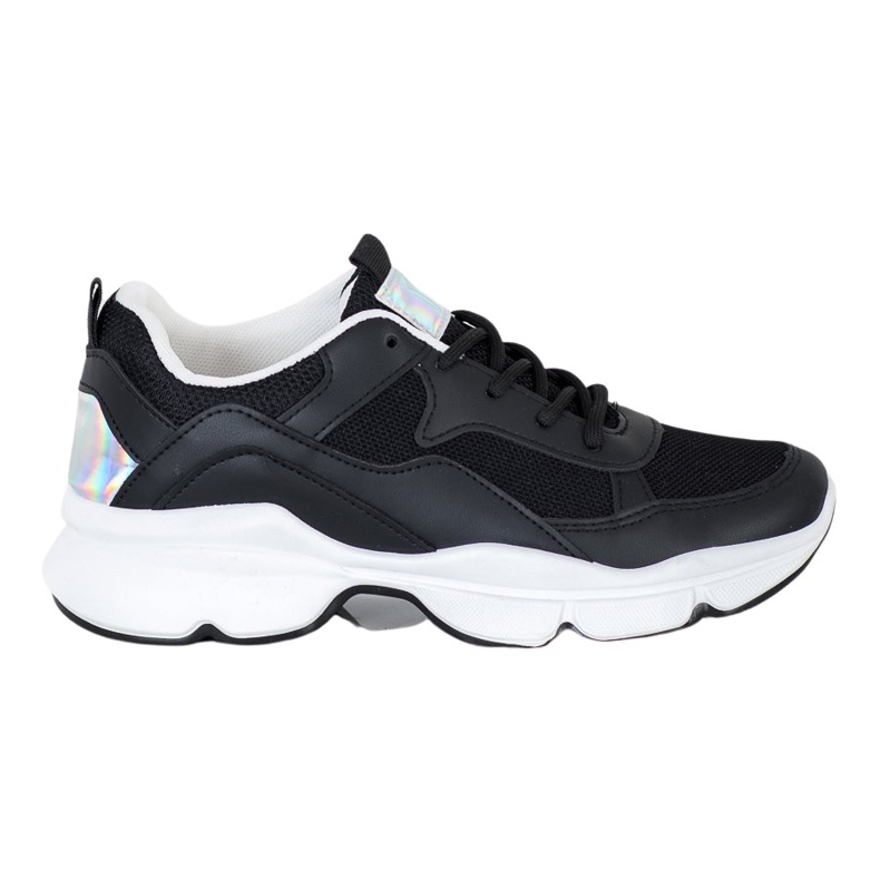 SHELOVET Tênis Pretos Confortáveis