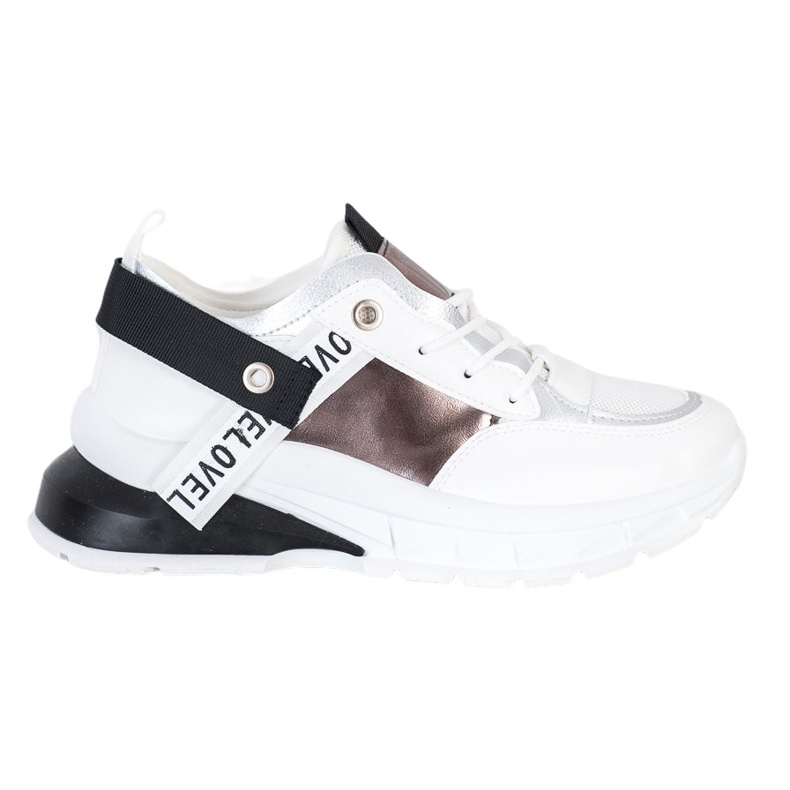 Marquiz Tênis estilosos branco preto