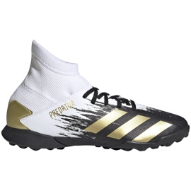 Chuteiras Adidas Predator 20.3 Tf Jr FW9220 cinza branco