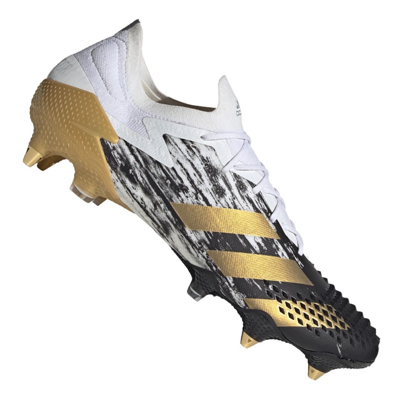 Chuteiras Adidas Predator 20.1 Low Sg M FW9181 preto, branco, preto, dourado branco