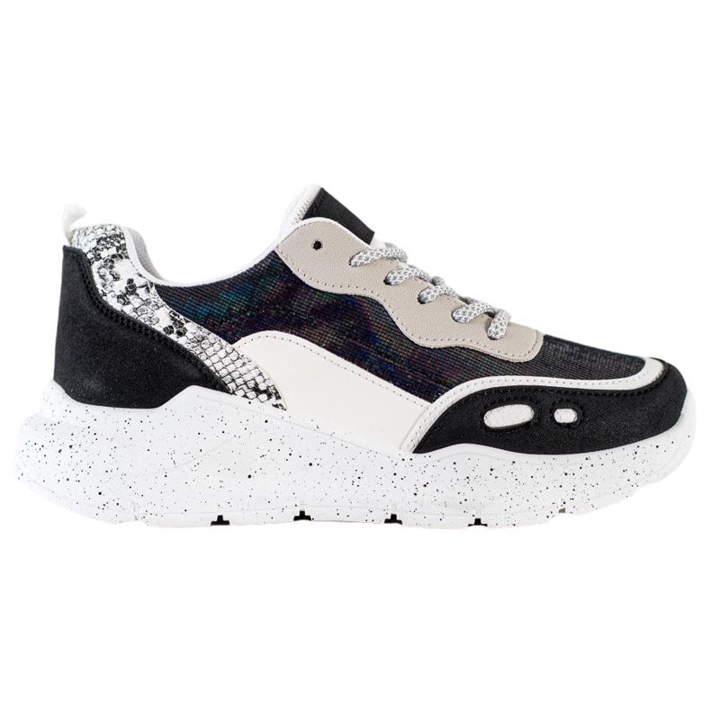 Kayla Tênis com efeito Holo preto