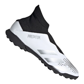 Chuteiras Adidas Predator 20.3 Ll Tf Jr FW9211 preto, branco, preto, cinza / prateado branco