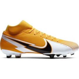 Chuteiras Nike Mercurial Superfly 7 Academy M FG / MG AT7946 801 multicolorido laranjas e tintos Chuteiras Nike Mercurial Superfly 7 Academy M FG / MG AT7946 801 multicolorido laranjas e tintos