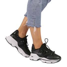 Tênis de lycra preto C947