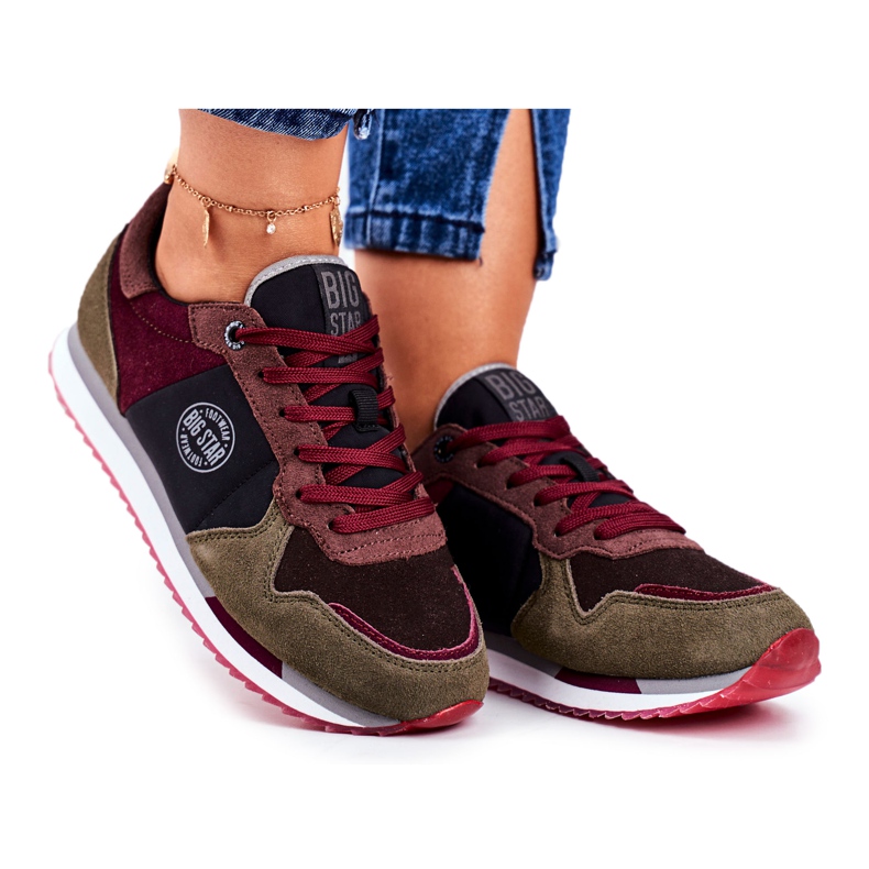 Esportes Juvenis Big Star Grey e Claret GG274459 vermelho cinza