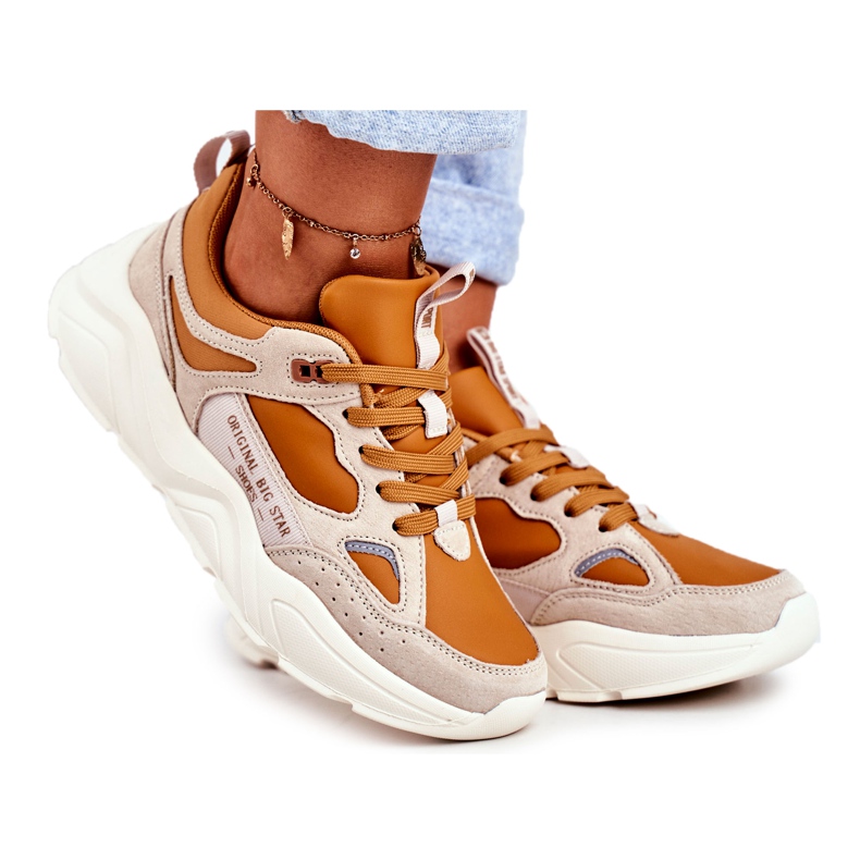 Tênis feminino Big Star Beige GG274653 bege