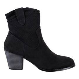 Bestelle Botas de cowboy clássicas com aberturas preto
