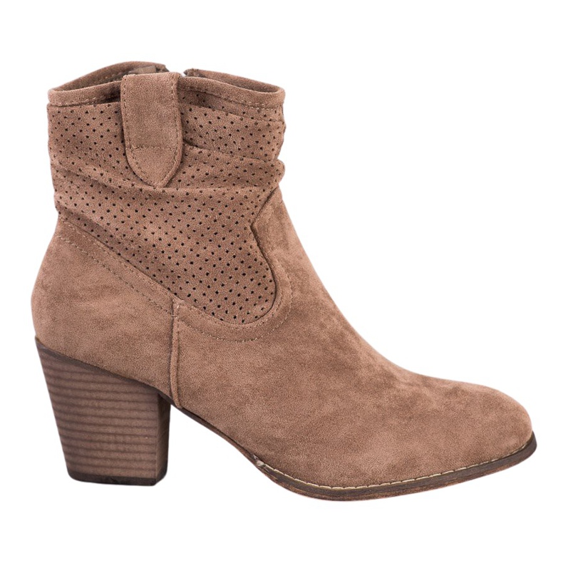Bestelle Botas de cowboy clássicas com aberturas bege