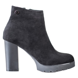 Goodin Botas Com Salto Esteira preto