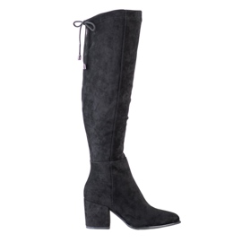 Botas de camurça VINCEZA preto