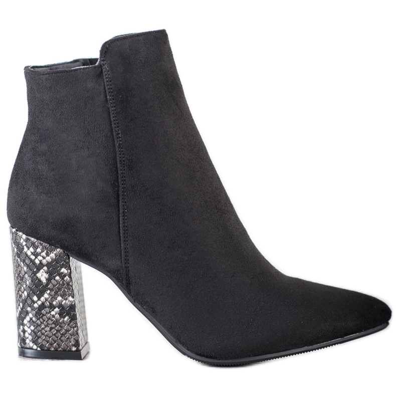 Botas com motivo de cobra VINCEZA preto