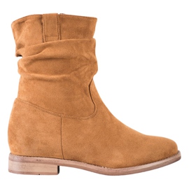 Botas de caubói na cunha VINCEZA marrom