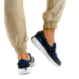 Calçado desportivo de deslizamento azul marinho B120-3 azul-marinho