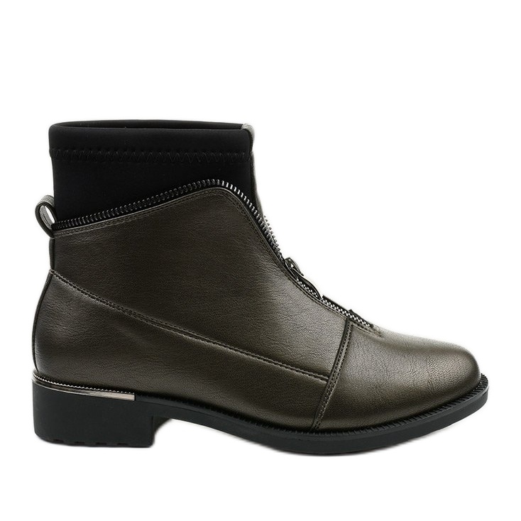Botas marrons femininas com letras Tyrell castanho Botas marrons femininas com letras Tyrell castanho