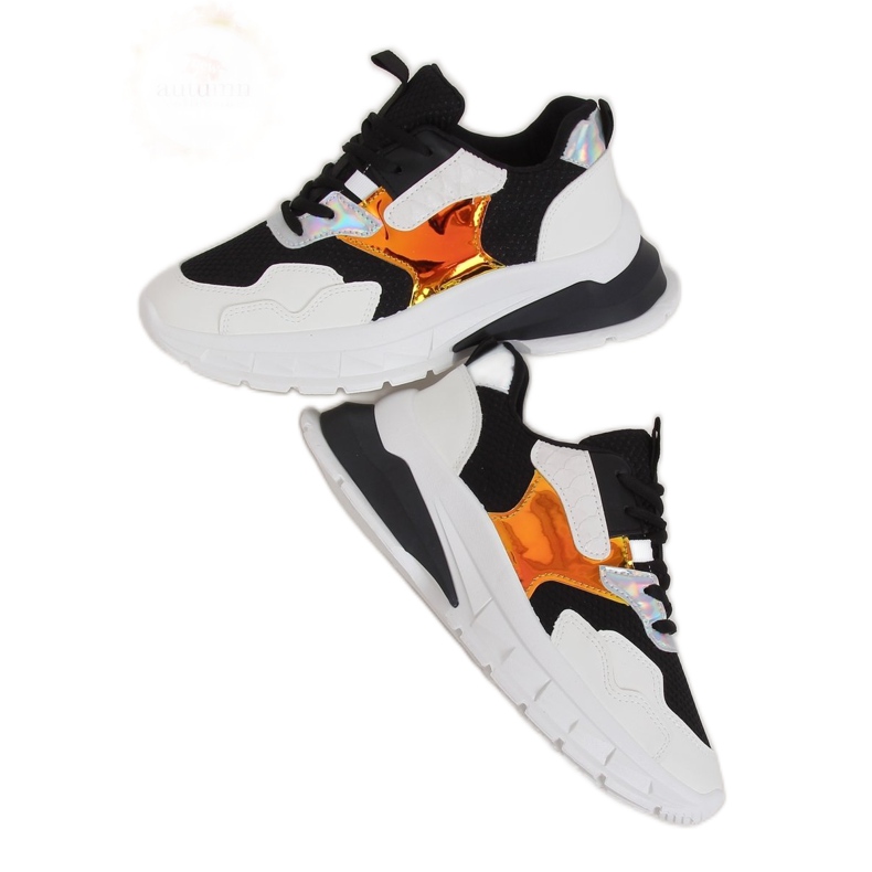 Sapatos esportivos preto e branco BH003 Preto